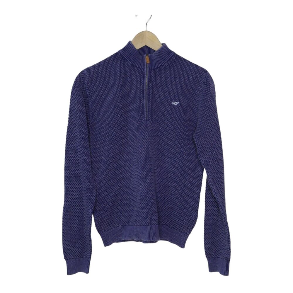 Vineyard Vines Size XL Boys Women's M to L Pullover Sweater Whale Logo EUC